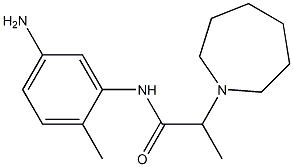N-(5-amino-2-methylphenyl)-2-azepan-1-ylpropanamide Structure