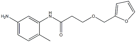 N-(5-amino-2-methylphenyl)-3-(2-furylmethoxy)propanamide Structure