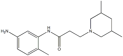 N-(5-amino-2-methylphenyl)-3-(3,5-dimethylpiperidin-1-yl)propanamide Structure