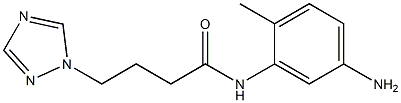 N-(5-amino-2-methylphenyl)-4-(1H-1,2,4-triazol-1-yl)butanamide Structure