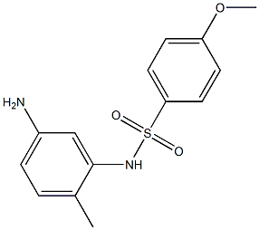 N-(5-amino-2-methylphenyl)-4-methoxybenzene-1-sulfonamide Structure