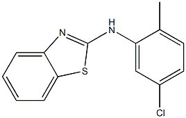 N-(5-chloro-2-methylphenyl)-1,3-benzothiazol-2-amine 구조식 이미지