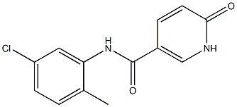 N-(5-chloro-2-methylphenyl)-6-oxo-1,6-dihydropyridine-3-carboxamide 구조식 이미지