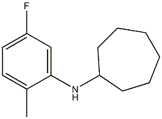 N-(5-fluoro-2-methylphenyl)cycloheptanamine 구조식 이미지