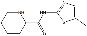 N-(5-methyl-1,3-thiazol-2-yl)piperidine-2-carboxamide 구조식 이미지