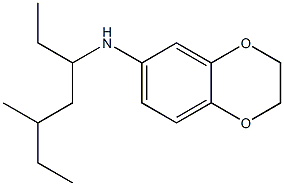 N-(5-methylheptan-3-yl)-2,3-dihydro-1,4-benzodioxin-6-amine Structure