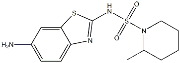 N-(6-amino-1,3-benzothiazol-2-yl)-2-methylpiperidine-1-sulfonamide Structure