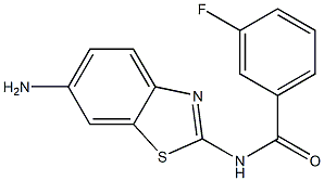 N-(6-amino-1,3-benzothiazol-2-yl)-3-fluorobenzamide Structure