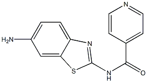 N-(6-amino-1,3-benzothiazol-2-yl)isonicotinamide Structure