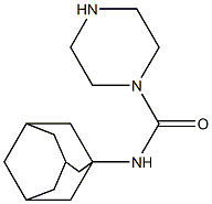 N-(adamantan-1-yl)piperazine-1-carboxamide 구조식 이미지