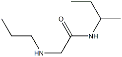 N-(butan-2-yl)-2-(propylamino)acetamide 구조식 이미지