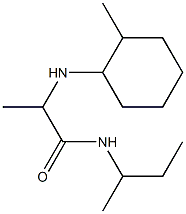 N-(butan-2-yl)-2-[(2-methylcyclohexyl)amino]propanamide 구조식 이미지