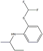 N-(butan-2-yl)-2-[(difluoromethyl)sulfanyl]aniline 구조식 이미지