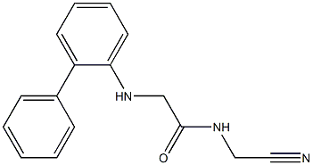 N-(cyanomethyl)-2-[(2-phenylphenyl)amino]acetamide Structure