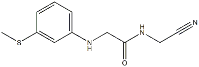 N-(cyanomethyl)-2-{[3-(methylsulfanyl)phenyl]amino}acetamide 구조식 이미지