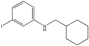 N-(cyclohexylmethyl)-3-iodoaniline 구조식 이미지