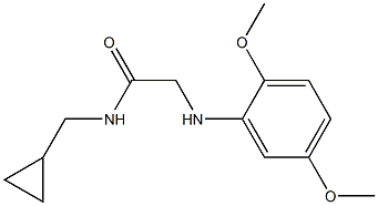 N-(cyclopropylmethyl)-2-[(2,5-dimethoxyphenyl)amino]acetamide 구조식 이미지