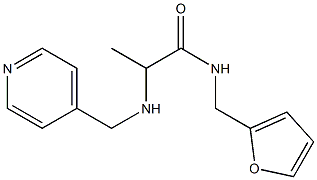 N-(furan-2-ylmethyl)-2-[(pyridin-4-ylmethyl)amino]propanamide Structure