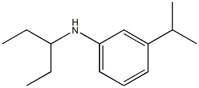 N-(pentan-3-yl)-3-(propan-2-yl)aniline Structure