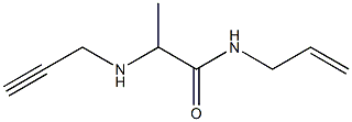 N-(prop-2-en-1-yl)-2-(prop-2-yn-1-ylamino)propanamide Structure