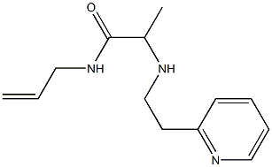 N-(prop-2-en-1-yl)-2-{[2-(pyridin-2-yl)ethyl]amino}propanamide Structure