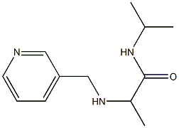 N-(propan-2-yl)-2-[(pyridin-3-ylmethyl)amino]propanamide 구조식 이미지