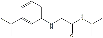 N-(propan-2-yl)-2-{[3-(propan-2-yl)phenyl]amino}acetamide 구조식 이미지