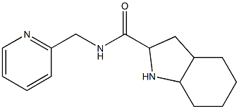 N-(pyridin-2-ylmethyl)octahydro-1H-indole-2-carboxamide 구조식 이미지