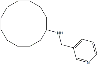 N-(pyridin-3-ylmethyl)cyclododecanamine Structure