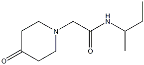 N-(sec-butyl)-2-(4-oxopiperidin-1-yl)acetamide Structure