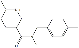 N,6-dimethyl-N-[(4-methylphenyl)methyl]piperidine-3-carboxamide Structure