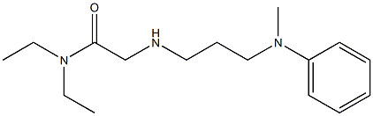 N,N-diethyl-2-({3-[methyl(phenyl)amino]propyl}amino)acetamide Structure