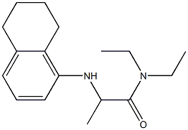 N,N-diethyl-2-(5,6,7,8-tetrahydronaphthalen-1-ylamino)propanamide 구조식 이미지