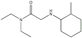 N,N-diethyl-2-[(2-methylcyclohexyl)amino]acetamide 구조식 이미지