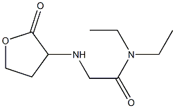 N,N-diethyl-2-[(2-oxooxolan-3-yl)amino]acetamide Structure