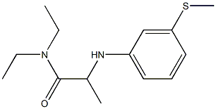 N,N-diethyl-2-{[3-(methylsulfanyl)phenyl]amino}propanamide 구조식 이미지