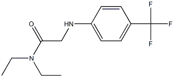 N,N-diethyl-2-{[4-(trifluoromethyl)phenyl]amino}acetamide 구조식 이미지