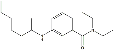 N,N-diethyl-3-(heptan-2-ylamino)benzamide 구조식 이미지