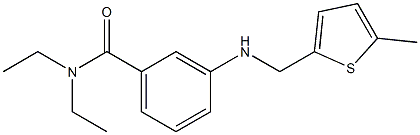 N,N-diethyl-3-{[(5-methylthiophen-2-yl)methyl]amino}benzamide 구조식 이미지