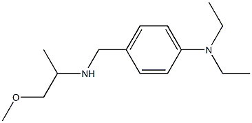 N,N-diethyl-4-{[(1-methoxypropan-2-yl)amino]methyl}aniline 구조식 이미지