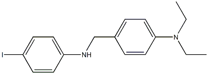 N,N-diethyl-4-{[(4-iodophenyl)amino]methyl}aniline 구조식 이미지