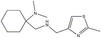 N,N-dimethyl-1-({[(2-methyl-1,3-thiazol-4-yl)methyl]amino}methyl)cyclohexan-1-amine Structure