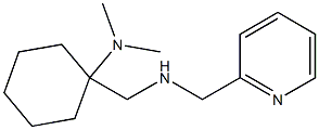 N,N-dimethyl-1-{[(pyridin-2-ylmethyl)amino]methyl}cyclohexan-1-amine 구조식 이미지