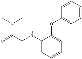 N,N-dimethyl-2-[(2-phenoxyphenyl)amino]propanamide Structure