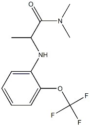 N,N-dimethyl-2-{[2-(trifluoromethoxy)phenyl]amino}propanamide 구조식 이미지