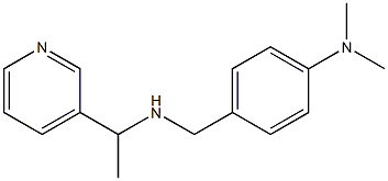 N,N-dimethyl-4-({[1-(pyridin-3-yl)ethyl]amino}methyl)aniline Structure