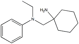 N-[(1-aminocyclohexyl)methyl]-N-ethylaniline 구조식 이미지