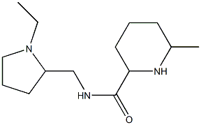 N-[(1-ethylpyrrolidin-2-yl)methyl]-6-methylpiperidine-2-carboxamide 구조식 이미지