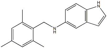 N-[(2,4,6-trimethylphenyl)methyl]-1H-indol-5-amine Structure