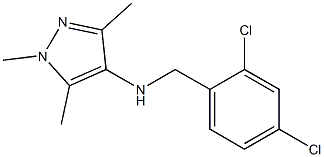 N-[(2,4-dichlorophenyl)methyl]-1,3,5-trimethyl-1H-pyrazol-4-amine 구조식 이미지